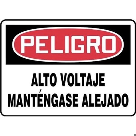 Accuform OSHA DANGER Safety Sign HIGH SHMELC040VS SHMELC040VS